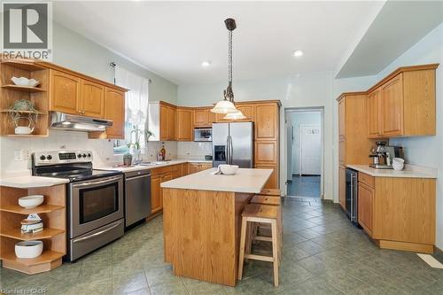 Tons of storage! - 81 Simcoe Street E, Hamilton, ON - Indoor Photo Showing Kitchen With Double Sink