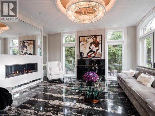 15 Chartwell Road, Oakville, ON - Indoor Photo Showing Living Room With Fireplace