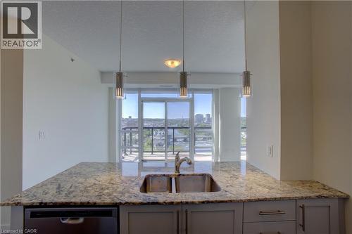 150 Water Street N Unit# 1007, Cambridge, ON - Indoor Photo Showing Kitchen With Upgraded Kitchen