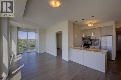 150 Water Street N Unit# 1007, Cambridge, ON - Indoor Photo Showing Kitchen With Double Sink