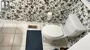 Bathroom view of wallpapered walls - 128 Watermill Street, Kitchener, ON  - Indoor Photo Showing Bathroom 