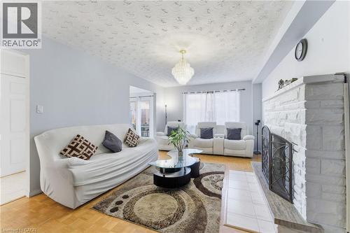 2 Morningstar Court, Hamilton, ON - Indoor Photo Showing Living Room With Fireplace