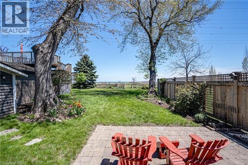 Fenced backyard with a patio area - 849 Beach Boulevard, Hamilton, ON - Outdoor