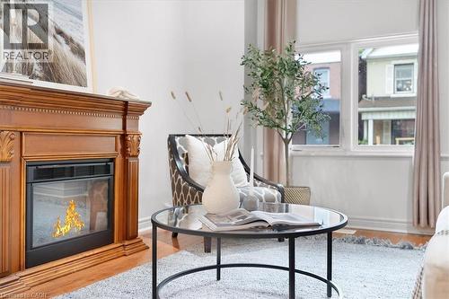 336 Emerald Street N, Hamilton, ON - Indoor With Fireplace