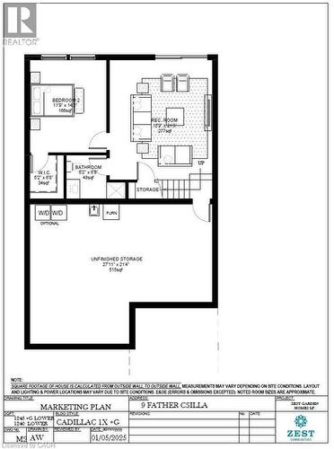 View of lower level floor plan - 9 Father Csilla Terrace, Hamilton, ON - Other