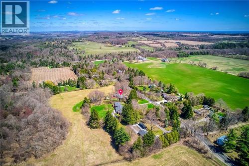 Bird's eye view featuring a rural view - 1215 Britannia Road, Burlington, ON 