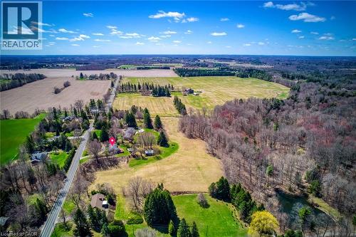 Birds eye view of property with a rural view - 1215 Britannia Road, Burlington, ON 