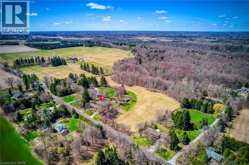 Bird's eye view featuring a rural view - 1215 Britannia Road, Burlington, ON 