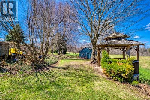 View of yard featuring a gazebo - 1215 Britannia Road, Burlington, ON 