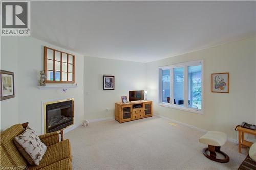 54 Springwood Crescent, Gravenhurst, ON - Indoor Photo Showing Living Room With Fireplace