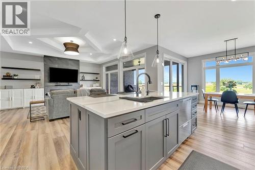 14 Hudson Drive, Brantford, ON - Indoor Photo Showing Kitchen With Upgraded Kitchen