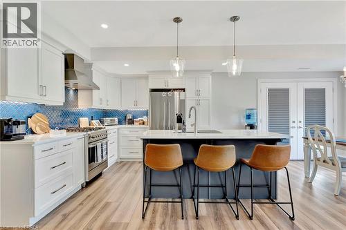14 Hudson Drive, Brantford, ON - Indoor Photo Showing Kitchen With Upgraded Kitchen