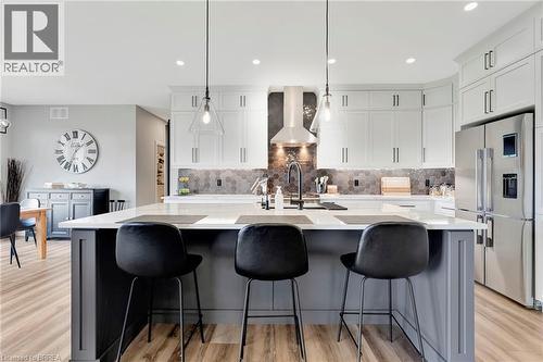 14 Hudson Drive, Brantford, ON - Indoor Photo Showing Kitchen With Upgraded Kitchen