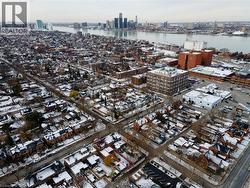 Aerial view of property and proximity to Detroit River - 