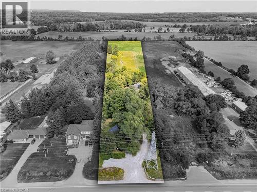 3 ACRES 2 HOUSES 1 BARN - 1402 6 Highway, Flamborough, ON - Outdoor With View