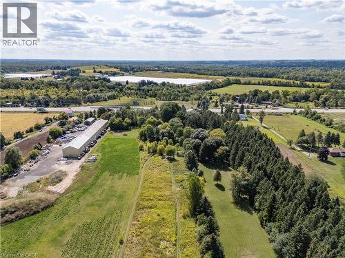 AERIAL VIEW FROM THE BACK OF THE PROPERTY - 1402 6 Highway, Flamborough, ON - Outdoor With View