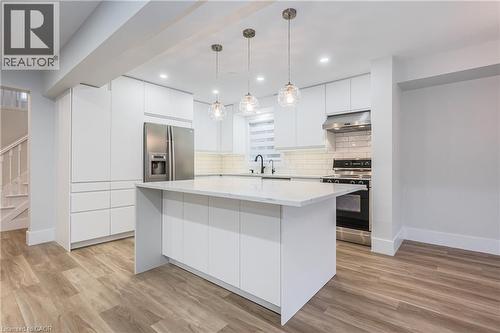 125 Steepleridge Street, Kitchener, ON - Indoor Photo Showing Kitchen With Upgraded Kitchen