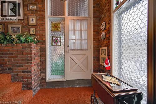 Doorway to outside featuring brick wall - 9 Daleview Court, Hamilton, ON - Indoor Photo Showing Other Room