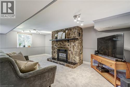 1216 De Quincy Crescent, Burlington, ON - Indoor Photo Showing Living Room With Fireplace