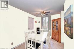Dining room featuring ceiling fan . VS - 