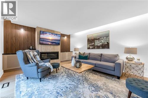 4344 No 1 Side Road, Burlington, ON - Indoor Photo Showing Living Room With Fireplace