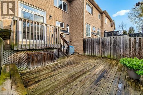 View of wooden deck - 3362 Whilabout Terrace, Oakville, ON - Outdoor With Deck Patio Veranda
