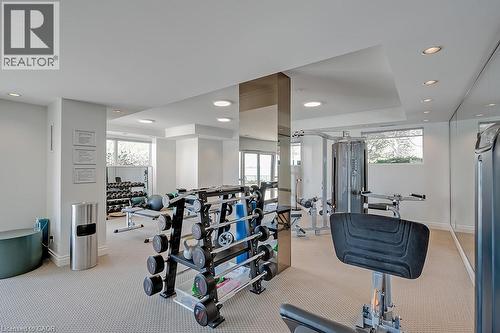 2190 Lakeshore Road Unit# 801, Burlington, ON - Indoor Photo Showing Gym Room