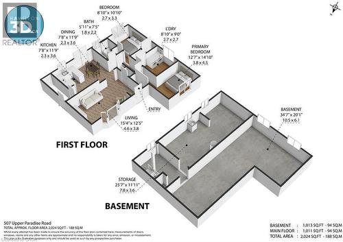 View of floor plan / room layout - 507 Upper Paradise Road, Hamilton, ON - Other