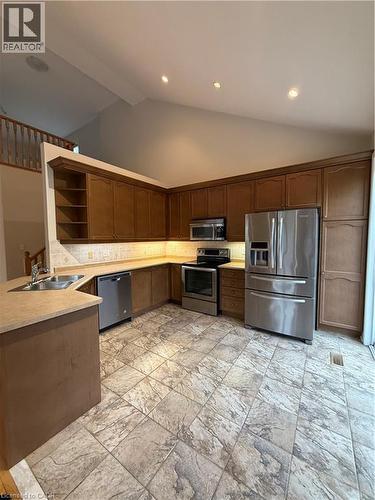 4210 Saunders Crescent, Burlington, ON - Indoor Photo Showing Kitchen With Double Sink