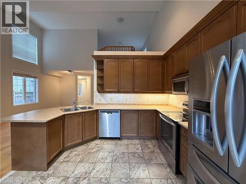 4210 Saunders Crescent, Burlington, ON - Indoor Photo Showing Kitchen With Stainless Steel Kitchen With Double Sink