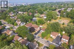 Aerial view of property's location featuring nearby suburban area - 