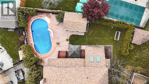 47 Burnt Ember Court, Kitchener, ON - Outdoor With In Ground Pool