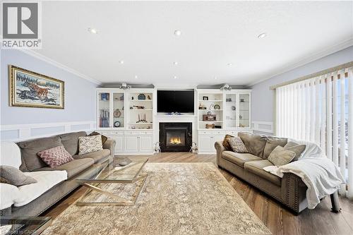 47 Burnt Ember Court, Kitchener, ON - Indoor Photo Showing Living Room With Fireplace