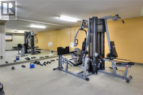Workout area - 35 Green Valley Drive Unit# 103, Kitchener, ON - Indoor Photo Showing Gym Room