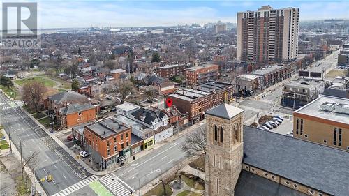 Aerial view featuring a view of city - 433 King Street E, Hamilton, ON 