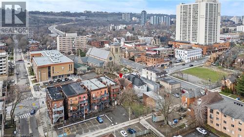 Birds eye view of property featuring a view of city - 433 King Street E, Hamilton, ON 