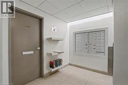 Lobby - Mail Boxes; and Lending Library - 