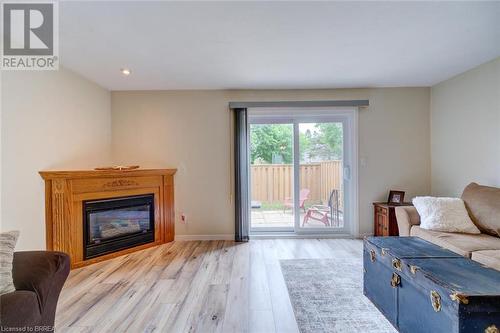 32 Montclair Crescent Unit# 16, Simcoe, ON - Indoor Photo Showing Living Room With Fireplace