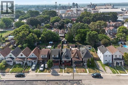 Aerial view of property and surrounding area - 111 Hillyard Street, Hamilton, ON - Outdoor With View