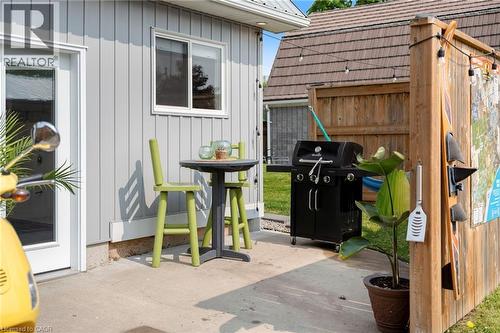 View of patio / terrace featuring area for grilling - 197 Cedar Drive, Turkey Point, ON - Outdoor With Exterior