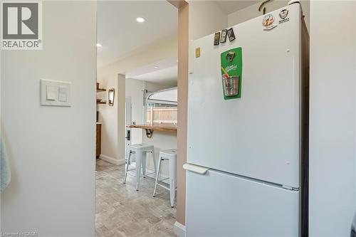 Corridor with light wood finished floors and recessed lighting - 197 Cedar Drive, Turkey Point, ON - Indoor