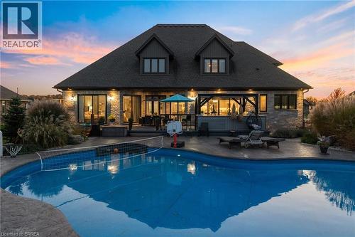 24 Tedley Boulevard, Brantford, ON - Outdoor With In Ground Pool With Deck Patio Veranda