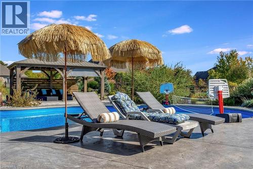 24 Tedley Boulevard, Brantford, ON - Outdoor With In Ground Pool