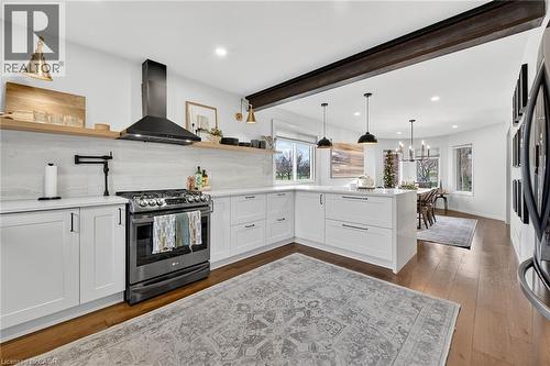 3 Jacqueline Boulevard, Hamilton, ON - Indoor Photo Showing Kitchen With Upgraded Kitchen