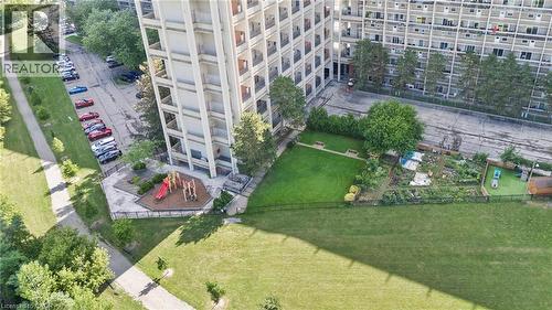Drone / aerial view of apartment complex - 350 Quigley Road Unit# 512, Hamilton, ON - Outdoor
