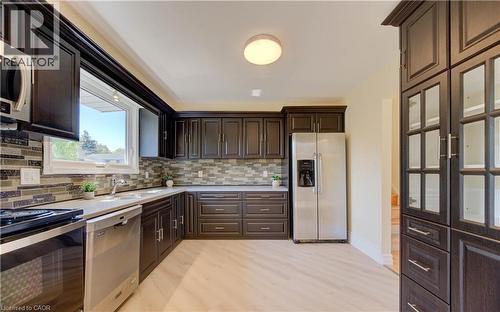 1493 Queens Boulevard, Kitchener, ON - Indoor Photo Showing Kitchen With Double Sink