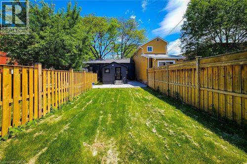 Fenced backyard featuring a patio - 51 West Avenue N, Hamilton, ON - Outdoor
