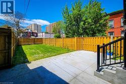 Fenced backyard with a patio - 