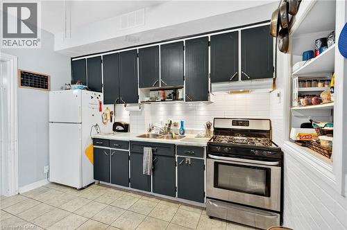 79 Murray Street E, Hamilton, ON - Indoor Photo Showing Kitchen With Double Sink