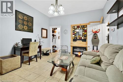 79 Murray Street E, Hamilton, ON - Indoor Photo Showing Living Room With Fireplace